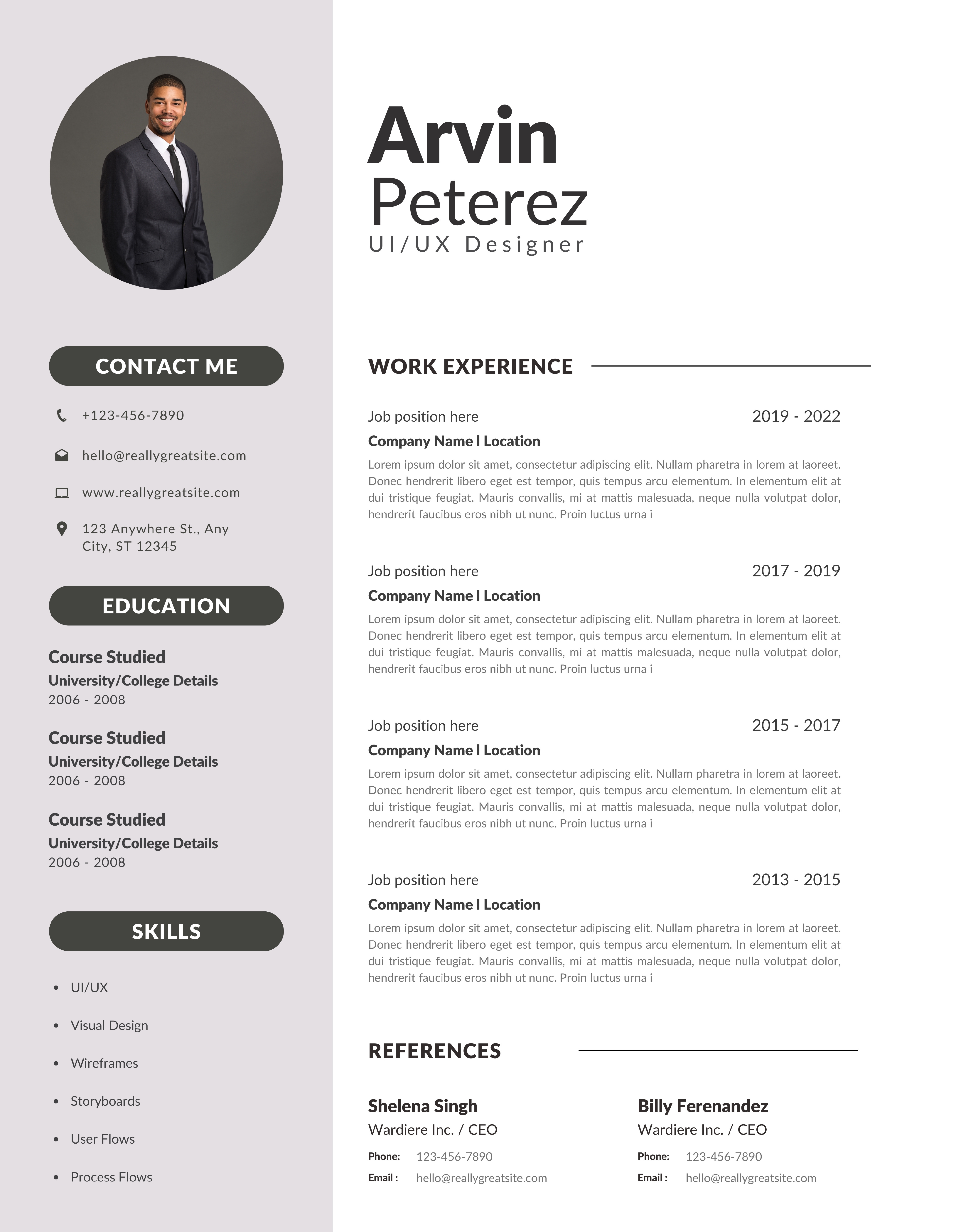 CV/Resume Design